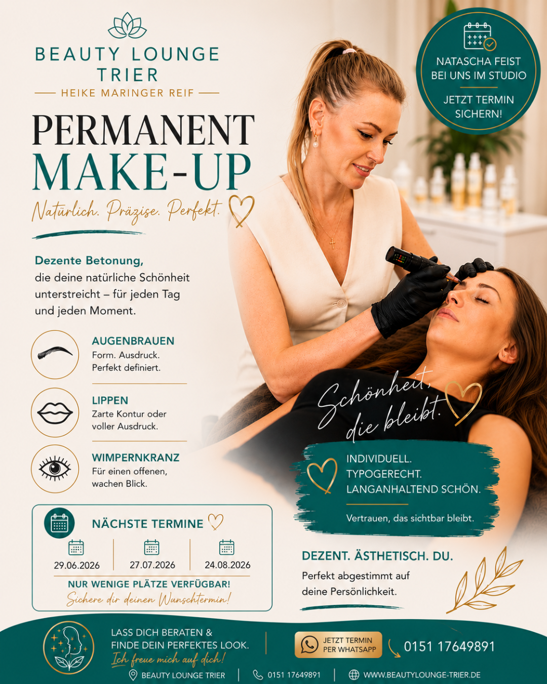 Permanent mu termine - Beauty Lounge Trier Heike Maringer Reif
