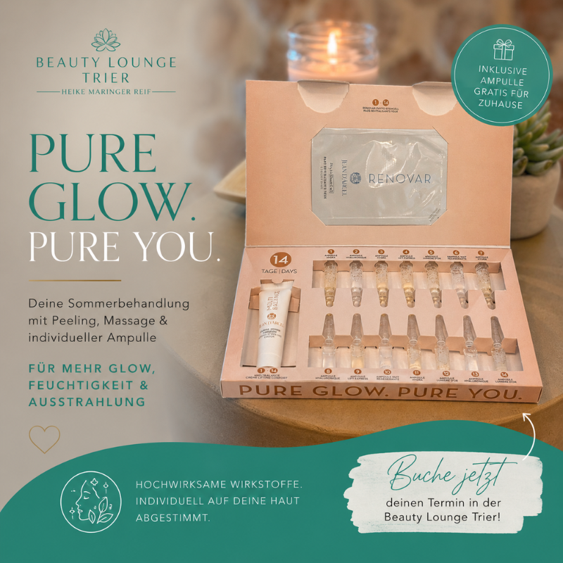 PURE GLOW PURE YOU – JEAN D´ARCEL AMPULLEN SOMMERBEHANDLUNG IN TRIER - Heike Maringer Reif