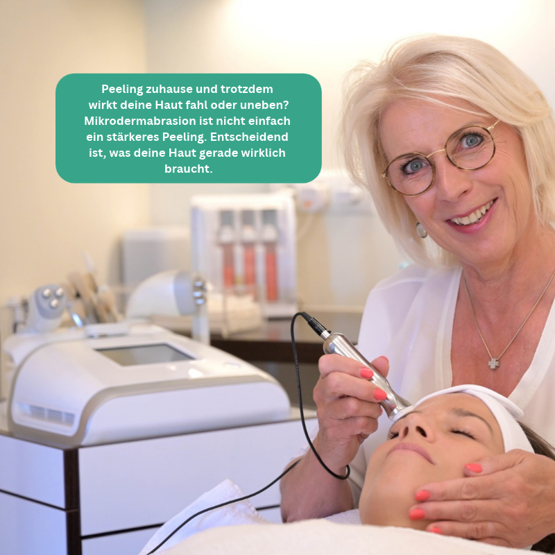 Professionelle Mikrodermabrasion zur Entfernung abgestorbener Hautzellen in der BEAUTYLOUNGE Trier.