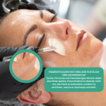 Professionelle Gesichtsbehandlung mit Pinsel bei Pigmentflecken im Gesicht in der BEAUTYLOUNGE Trier von Heike Maringer-Reif.